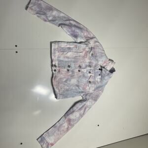 Joe's Jeans Kids Girls Tie Dyed Denim Jacket Blue White Kids Size 6